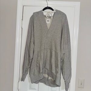 👑 SIZE XXLARGE Aerie V-Neck Gray Sweater